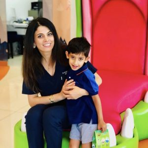 Our little legend after completing his treatments with Dr. Rouba Slaiman